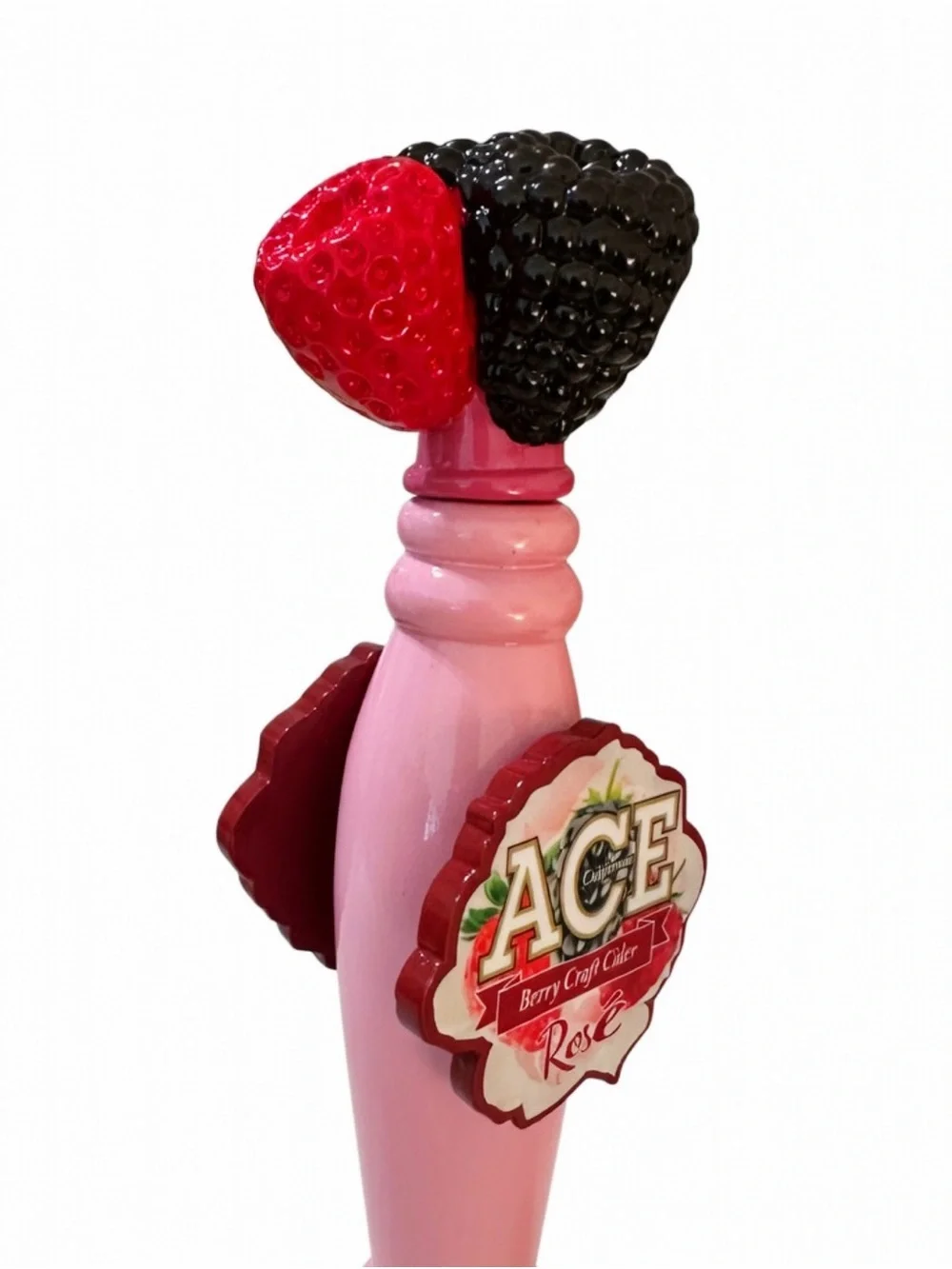 ACE Berry Rosé Craft Cider Beer Tap Handle Figural Berries New in Box